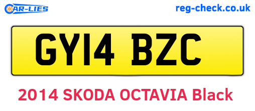 GY14BZC are the vehicle registration plates.