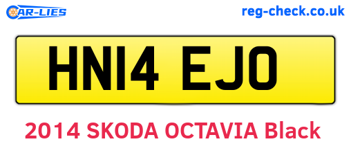 HN14EJO are the vehicle registration plates.
