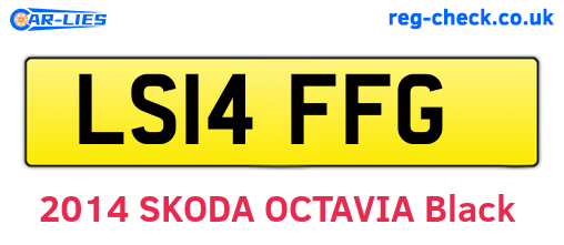 LS14FFG are the vehicle registration plates.