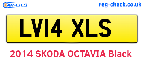 LV14XLS are the vehicle registration plates.
