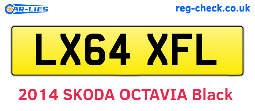 LX64XFL are the vehicle registration plates.
