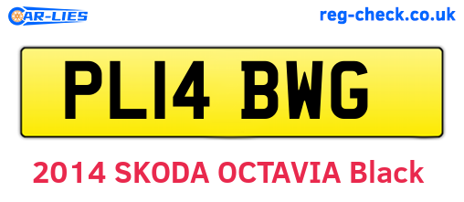 PL14BWG are the vehicle registration plates.