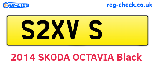 S2XVS are the vehicle registration plates.