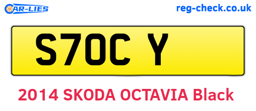 S7OCY are the vehicle registration plates.