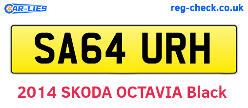 SA64URH are the vehicle registration plates.