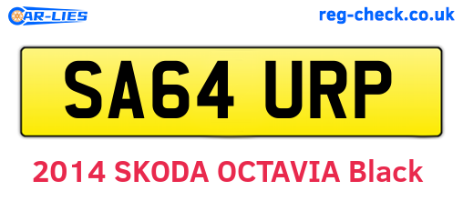 SA64URP are the vehicle registration plates.