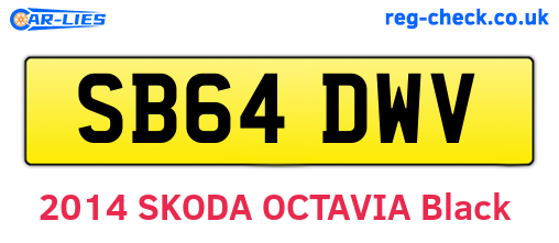 SB64DWV are the vehicle registration plates.