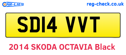 SD14VVT are the vehicle registration plates.