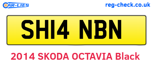 SH14NBN are the vehicle registration plates.