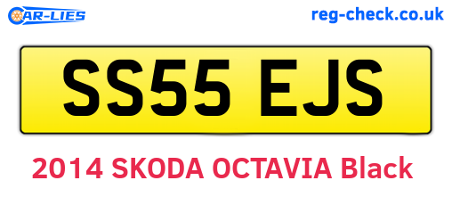 SS55EJS are the vehicle registration plates.