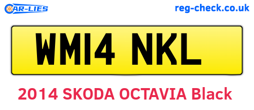 WM14NKL are the vehicle registration plates.