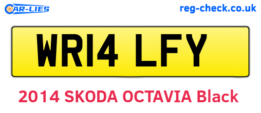 WR14LFY are the vehicle registration plates.