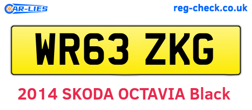 WR63ZKG are the vehicle registration plates.