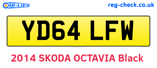 YD64LFW are the vehicle registration plates.