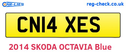 CN14XES are the vehicle registration plates.