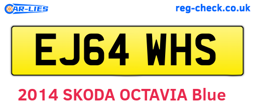 EJ64WHS are the vehicle registration plates.