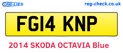 FG14KNP are the vehicle registration plates.