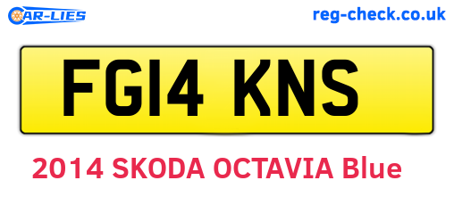 FG14KNS are the vehicle registration plates.