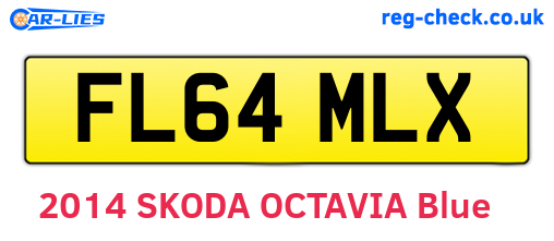 FL64MLX are the vehicle registration plates.