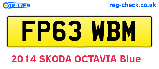 FP63WBM are the vehicle registration plates.