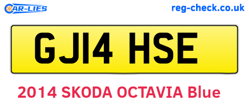 GJ14HSE are the vehicle registration plates.