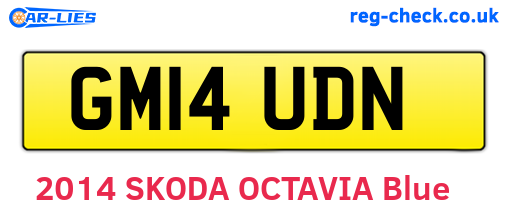 GM14UDN are the vehicle registration plates.