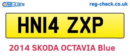 HN14ZXP are the vehicle registration plates.