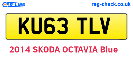 KU63TLV are the vehicle registration plates.