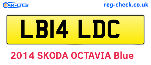 LB14LDC are the vehicle registration plates.
