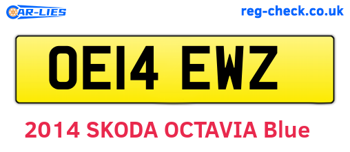 OE14EWZ are the vehicle registration plates.