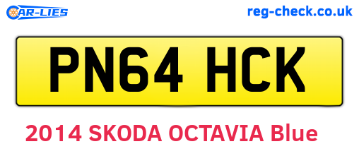 PN64HCK are the vehicle registration plates.