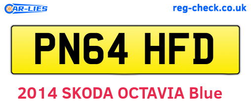 PN64HFD are the vehicle registration plates.