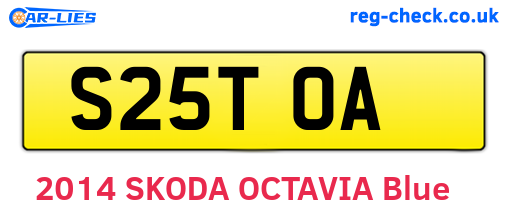 S25TOA are the vehicle registration plates.