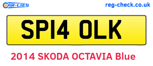 SP14OLK are the vehicle registration plates.