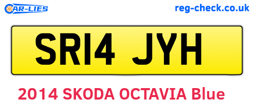SR14JYH are the vehicle registration plates.
