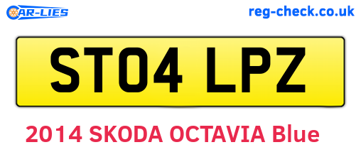 ST04LPZ are the vehicle registration plates.