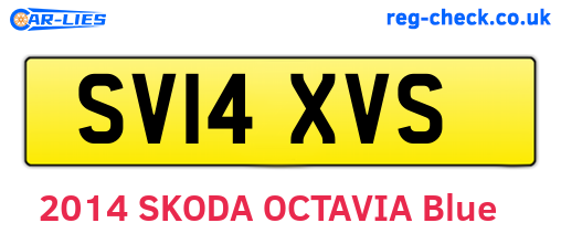 SV14XVS are the vehicle registration plates.