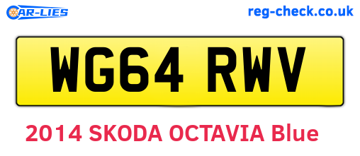 WG64RWV are the vehicle registration plates.