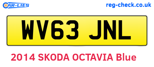 WV63JNL are the vehicle registration plates.