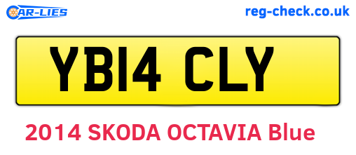 YB14CLY are the vehicle registration plates.