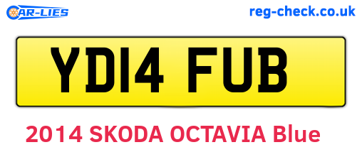 YD14FUB are the vehicle registration plates.