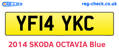 YF14YKC are the vehicle registration plates.