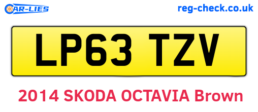 LP63TZV are the vehicle registration plates.