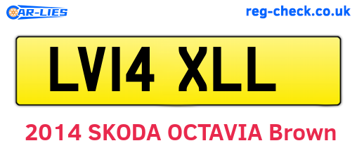 LV14XLL are the vehicle registration plates.