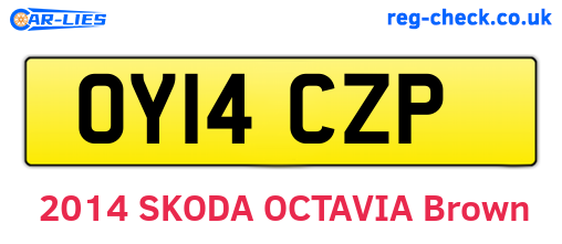 OY14CZP are the vehicle registration plates.
