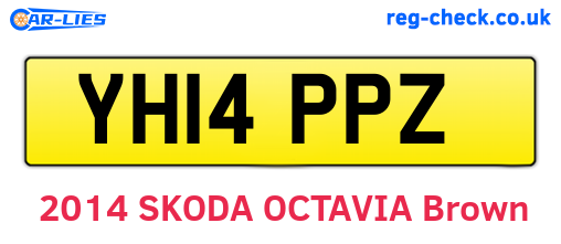 YH14PPZ are the vehicle registration plates.