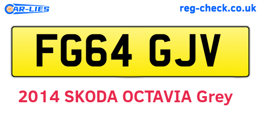 FG64GJV are the vehicle registration plates.