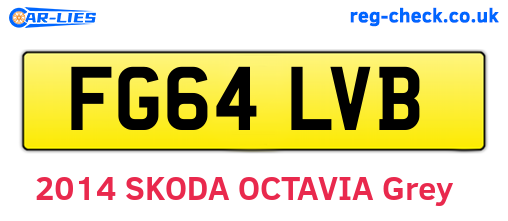 FG64LVB are the vehicle registration plates.