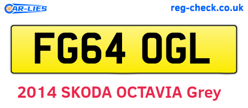 FG64OGL are the vehicle registration plates.