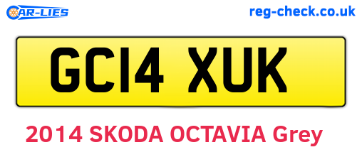 GC14XUK are the vehicle registration plates.